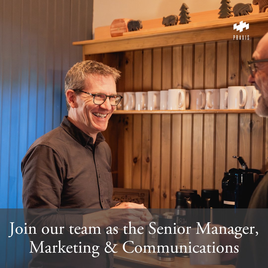 praxis_hq's tweet photo. We’re hiring a Senior Manager, Marketing &amp; Communications to help us advance redemptive entrepreneurship. The ideal candidate will bring adaptability, attention to detail, digital fluency, and deep resonance with our mission and voice.

Learn more: https://t.co/YW5lLMRgKr https://t.co/rWnAw2zXzo
