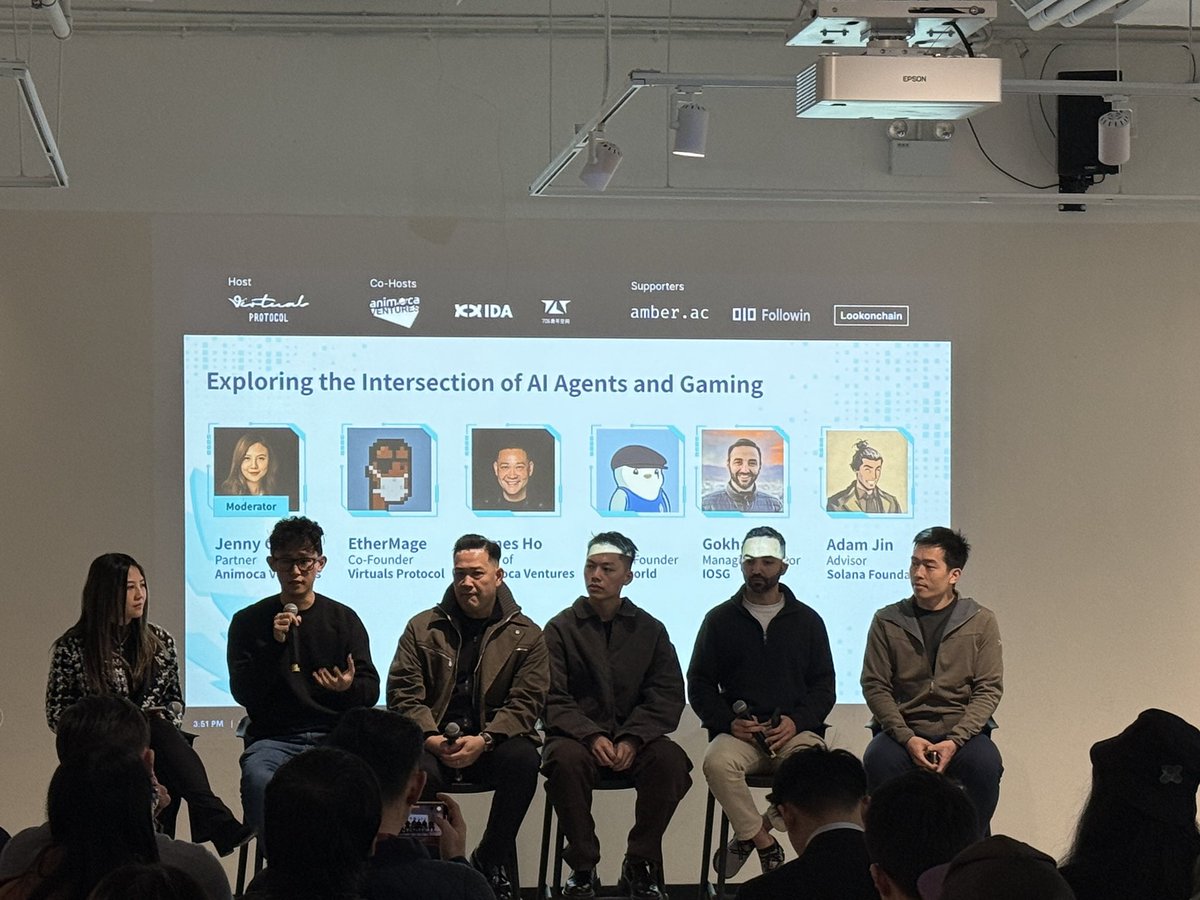 asynchronous vincent (@vinchanz0) on Twitter photo Action packed day at today's <a href="/virtuals_io/">Virtuals Protocol</a> event - "Shaping Tomorrow with AI Agents" in Hong Kong - Lot's of insights and alphas shared by legends and surrounded by an engaged community of AI and crypto innovators. An awesome event to kick start 2025! Action packed day at today's <a href="/virtuals_io/">Virtuals Protocol</a> event - "Shaping Tomorrow with AI Agents" in Hong Kong - Lot's of insights and alphas shared by legends and surrounded by an engaged community of AI and crypto innovators. An awesome event to kick start 2025!