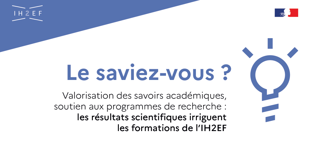 Ih2ef's tweet photo. Quand la recherche éclaire les parcours de formation, au service des enjeux éducatifs : découvrez comment l'@IH2EF agit au croisement des savoirs académiques et de l'action de terrain
🔗https://t.co/ibtdw8Mqd8 https://t.co/hHwq7MT7tc
