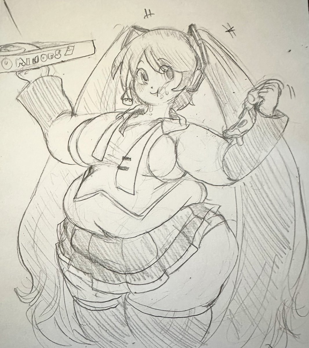 *crawls out of hole* m-miku big