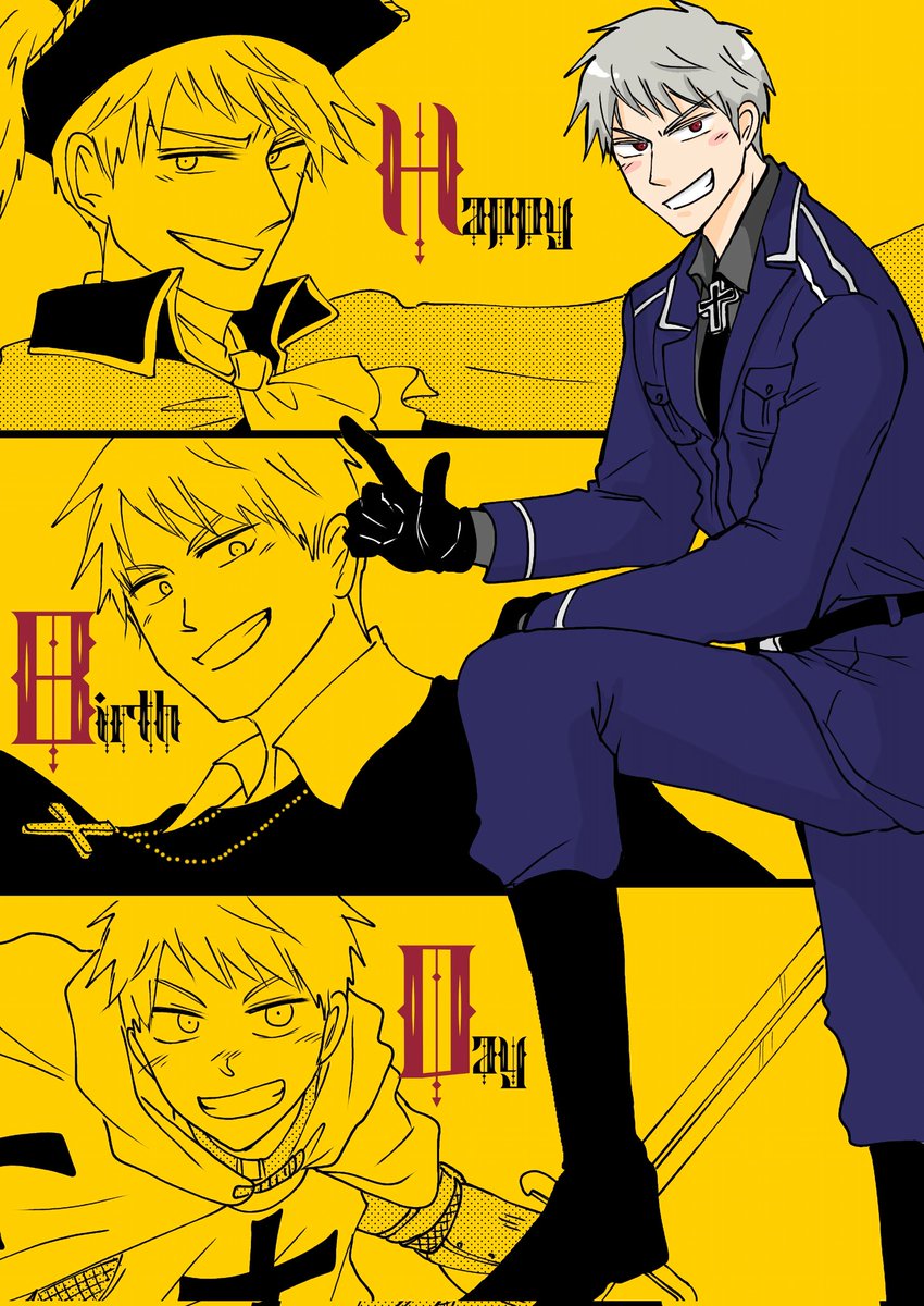 プおめでとう～🎉
今年はお芋とその他大勢
#普憫生誕祭2025
#ギルベルト生誕祭2025
#小鳥のようにかっこいい俺様を褒め称える日 