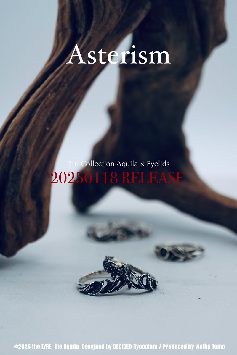 theLYRE_DECIDED's tweet photo. [ ONLINE STORE ]

Asterism 3rd Collection "Aquila × Eyelids"
の先行受注販売を開始致しました。

販売期間 2025/1/25 23:59まで

是非ご利用ください。

▶️https://t.co/RBUiBDC7ji

#the_LYRE #the_Aquila #Asterism https://t.co/txF0arBuUS