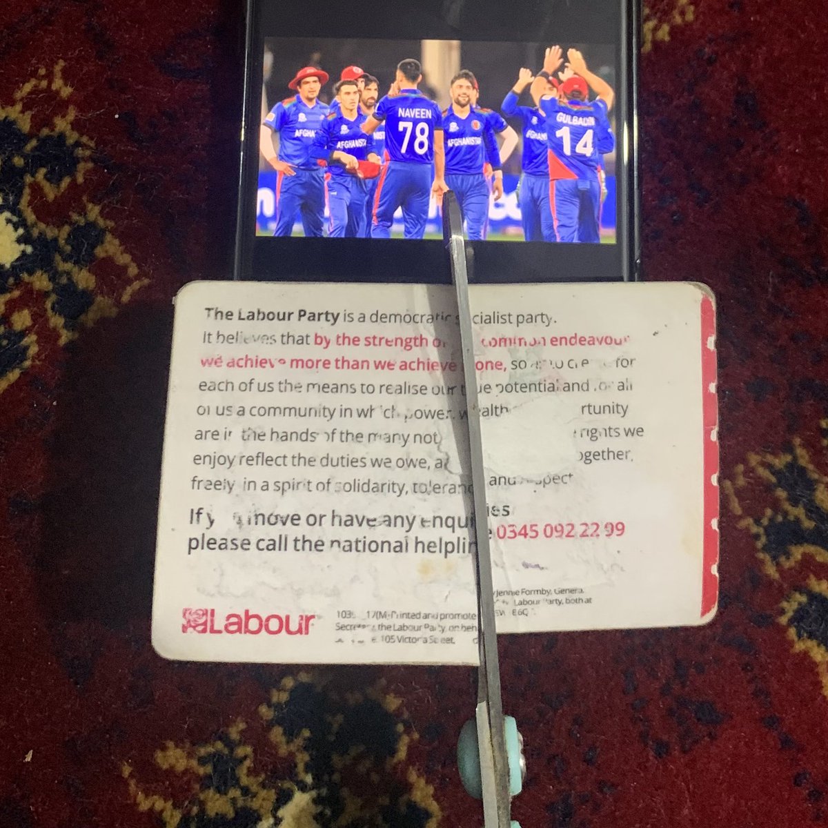 I alongside my 5 family members  resigned &amp; canceled <a href="/UKLabour/">The Labour Party</a> memberships in protest to propaganda of <a href="/ToniaAntoniazzi/">Tonia Antoniazzi</a> who uses Afghan Cricket for gaining political influence. Sorry to say goodbye to our wonderful local MP <a href="/DavidPintoD/">David Pinto-Duschinsky MP</a>. 

I urge all Afghan Brits to do the same.