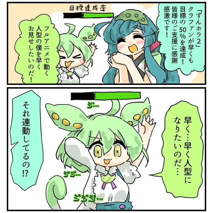 みんなでずんだもんを支援しよう #東北ずん子 #ずんだもん 