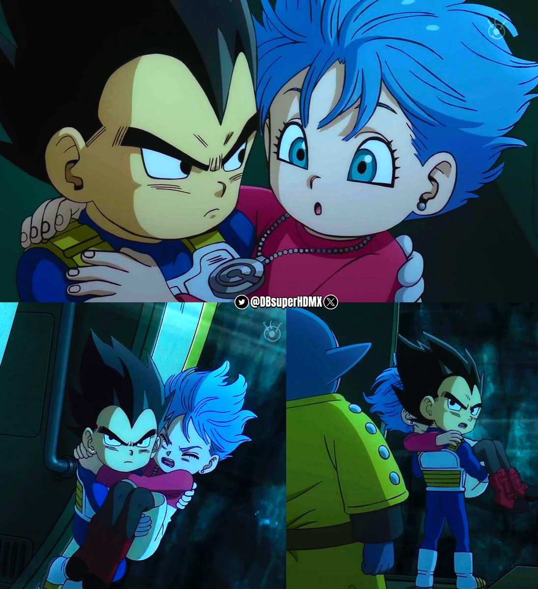 DBSuperHDMX's tweet photo. Vegeta y Bulma. VIVA el amor. 🔥

- dragon ball daima capitulo 14 https://t.co/S7diOs4fzp