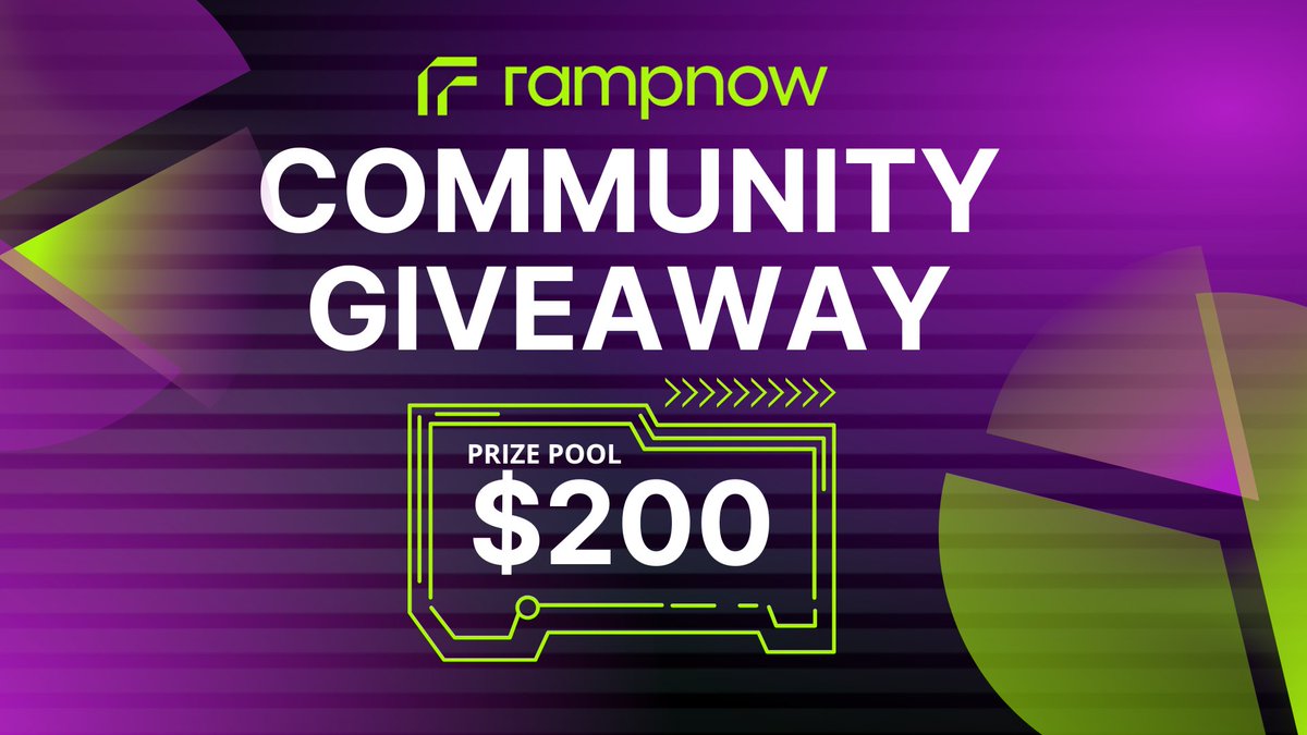 OfficialRampnow's tweet image. Change is sweeping across the globe, and the world of crypto is no exception. With markets evolving and innovation leading the way, Rampnow is here to mark the moment with something special for our community. 2 x $100 prizes are waiting for you. 🤑

How to participate:
1️⃣ Follow…
