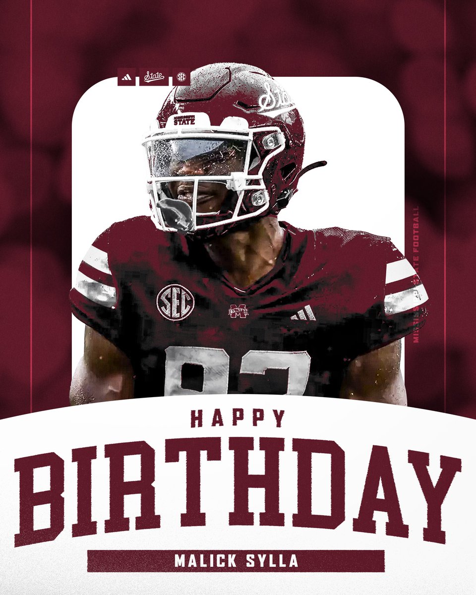 Bulldog Family, help us wish our guy <a href="/malick_S17/">malick sylla 🎲🎲</a> a very Happy Birthday!

#HailState