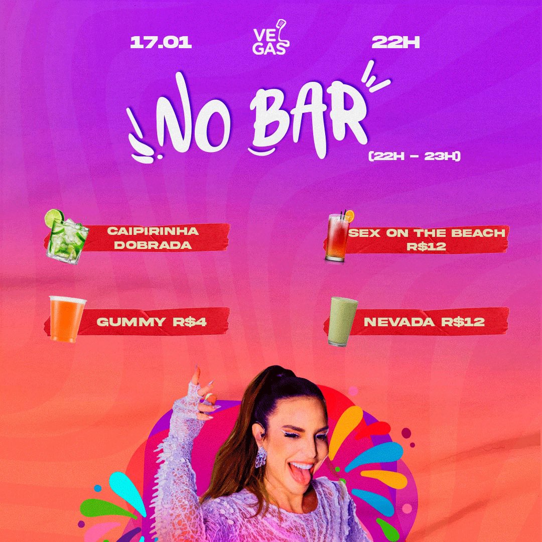 É HOJE no <a href="/vegas_karaoke/">Vegas Karaokê Bar</a>!
6 DJs
3 pistas simultâneas
Caipirinha dobrada, Nevada, Gummy e Sex on the beach no precinho até 23h
Shots free de Cerveja, Beats e Pitu
E claro muito carnaval!

🎟️Ingressos disponíveis no Sympla sympla.com.br/deu-a-louca-en…  e via pix na dm (até 19h)