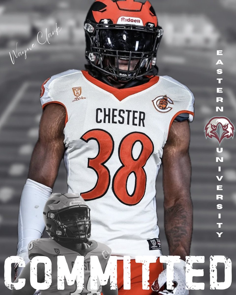 Wayne Clark (@wayneclark__) on Twitter photo I am proud to announce that i will be committing to EASTERN UNIVERSITY 🫶🏾
<a href="/CoachKDavid/">Kory David</a> <a href="/EUEaglesFB/">Eastern University Football</a> <a href="/MrSamAnthony/">Coach Sam</a> <a href="/exit6football/">Chester High Clippers</a> <a href="/CoachShawCHS/">Dennis Shaw</a> <a href="/DELCOFootball/">#DelcoFootball</a> I am proud to announce that i will be committing to EASTERN UNIVERSITY 🫶🏾
<a href="/CoachKDavid/">Kory David</a> <a href="/EUEaglesFB/">Eastern University Football</a> <a href="/MrSamAnthony/">Coach Sam</a> <a href="/exit6football/">Chester High Clippers</a> <a href="/CoachShawCHS/">Dennis Shaw</a> <a href="/DELCOFootball/">#DelcoFootball</a>