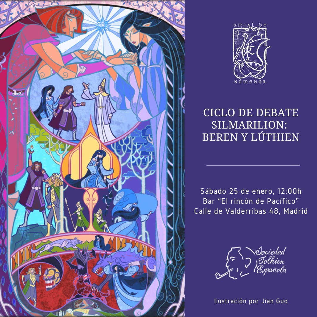 Ciclo de debate Silmarillion: Beren y Lúthien 📖 

⌚ Sábado 25, 12h
📍 Bar El rincón de Pacífico 

¡Empezamos! Trae el capítulo leído para debatir sobre esta historia. Si tienes interés en venir, escríbenos por DM.

#tolkien #smialste #silmarillion #beren #luthien