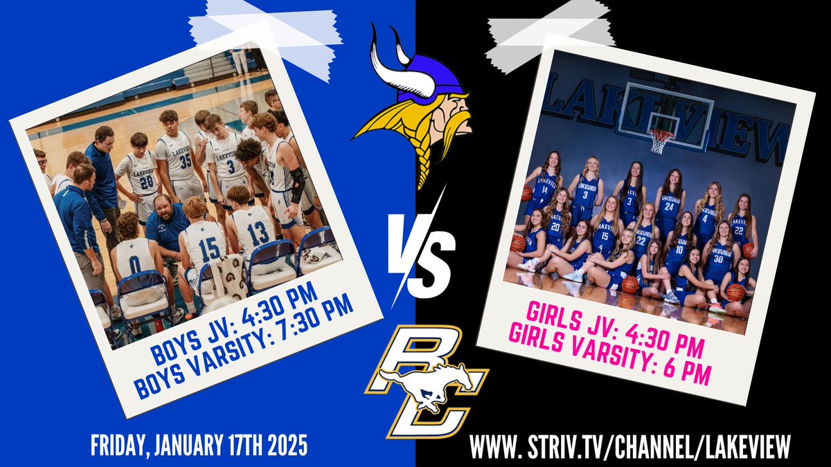 Viking hoops fans it’s Gameday! We will have the Varsity games streaming on our <a href="/Lakeviewhigh/">Lakeview High School</a> Striv channel tonight. If you can’t make it to the game follow the link below to catch all the action! Go Vikings! striv.tv/channel/lakevi…