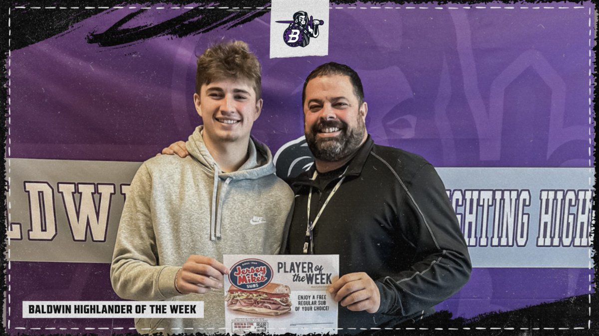 🌟🏆 Congratulations to Cayden Cherico, our Highlander Athlete of the Week! Your hard work and dedication inspire us all—keep it up! 💪👏 #HighlanderPride #AStudentAbove #GoHighlanders