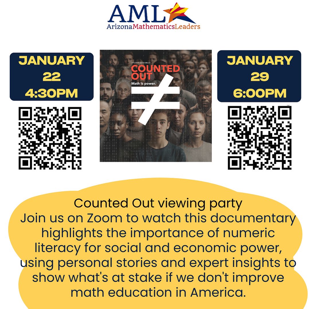 We would like to invite all educators to join us on Zoom for the after-school viewing of party of "Counted Out".
January 22 <a href="/4/">w</a>:30pm zoom.us/meeting/regist…
January 29 <a href="/6/">Adrián Lamo</a>:00pm zoom.us/meeting/regist…