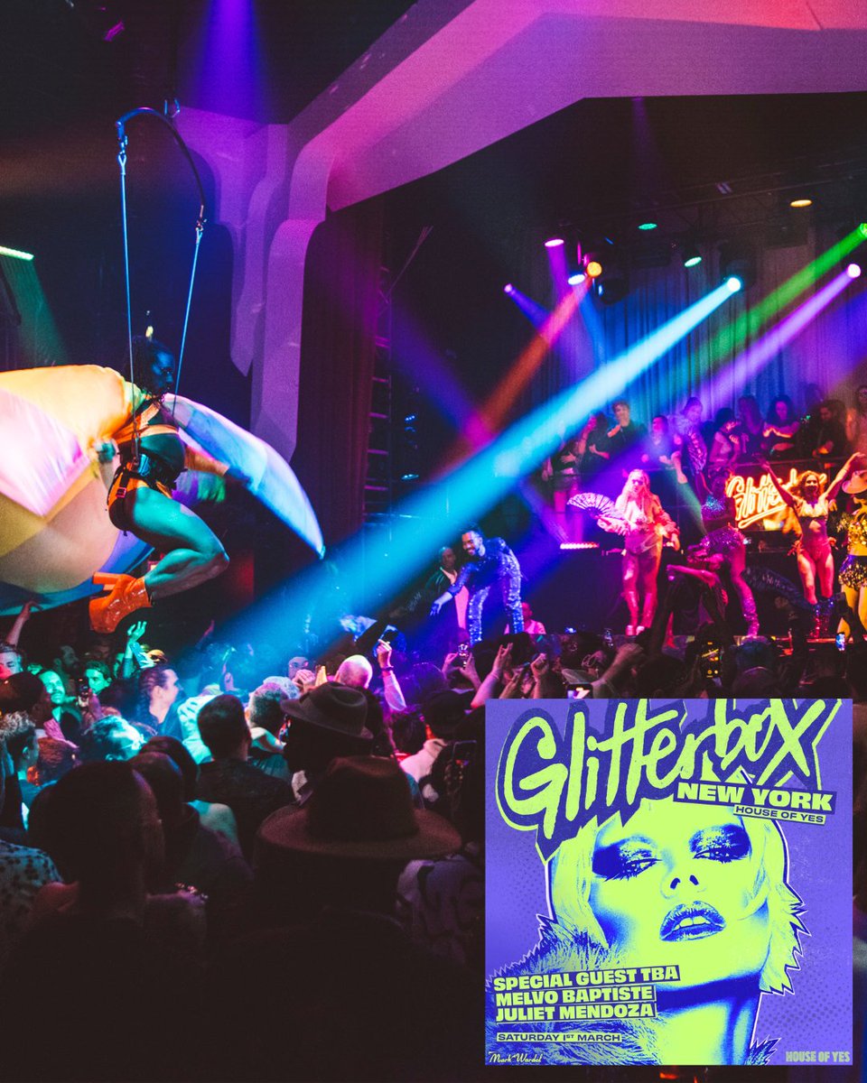 Glitterbox (@glitterbox) on Twitter photo 🗽 NYC - we’re coming back!
🗓️ March 1, 2025
📍 <a href="/houseofyesnyc/">House of Yes</a>
Thrilled to be back at our very loved NYC home House of Yes - a vibrant hub of creativity, culture, and an iconic cornerstone of Brooklyn nightlife – joining us is…
<a href="/DJJulietMendoz2/">DJ Juliet Mendoza</a>, <a href="/MelvoBaptiste/">Melvo Baptiste</a>, and special 🗽 NYC - we’re coming back!
🗓️ March 1, 2025
📍 <a href="/houseofyesnyc/">House of Yes</a>
Thrilled to be back at our very loved NYC home House of Yes - a vibrant hub of creativity, culture, and an iconic cornerstone of Brooklyn nightlife – joining us is…
<a href="/DJJulietMendoz2/">DJ Juliet Mendoza</a>, <a href="/MelvoBaptiste/">Melvo Baptiste</a>, and special