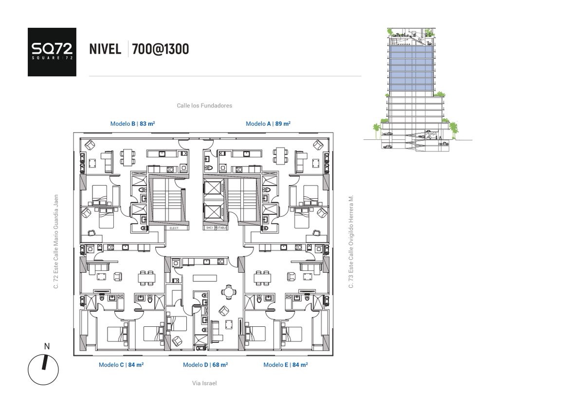 TierraInvest's tweet photo. We are pleased to present to you our project, SQUARE72 | San Francisco, Republic of Panama, with its modern European design, will feature only 72 residential units, with options of 1 and 2 bedrooms, and an estimated delivery date third trimester 2026. https://t.co/1umFhZHOF4