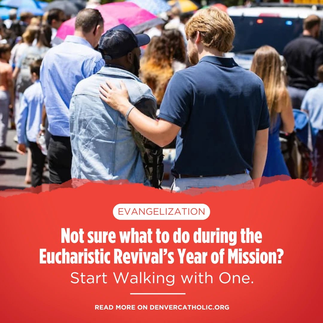 Denver Catholic (@denvercatholic) on Twitter photo The Year of Mission, part of the <a href="/EuchRevival_/">National Eucharistic Revival</a>, has begun in earnest!
While many parishes around the country are embarking on this mission in different ways, you might be asking yourself: What can I do?
The answer is simple yet profound. Walk With One. 🤝
⬇️⬇️ The Year of Mission, part of the <a href="/EuchRevival_/">National Eucharistic Revival</a>, has begun in earnest!
While many parishes around the country are embarking on this mission in different ways, you might be asking yourself: What can I do?
The answer is simple yet profound. Walk With One. 🤝
⬇️⬇️