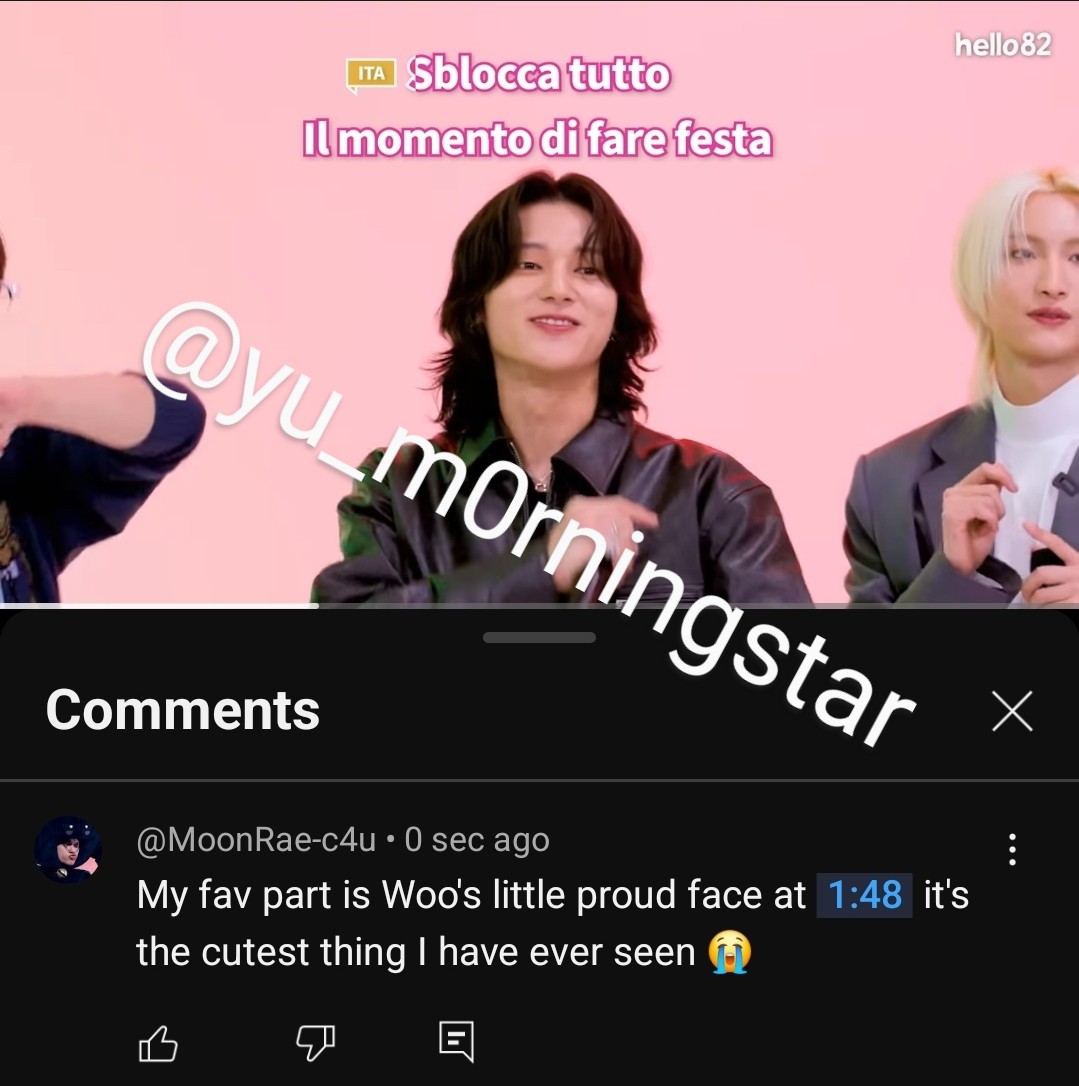 M00NR4E's tweet photo. Thank you @hello82official for this adorable video, they looked like they had so much fun 💖

https://t.co/3Ns8UcWd6I

#TrylingualLive_ATEEZ #ATEEZxhello82 #ATEEZ #hello82 https://t.co/N4jKCndSsD