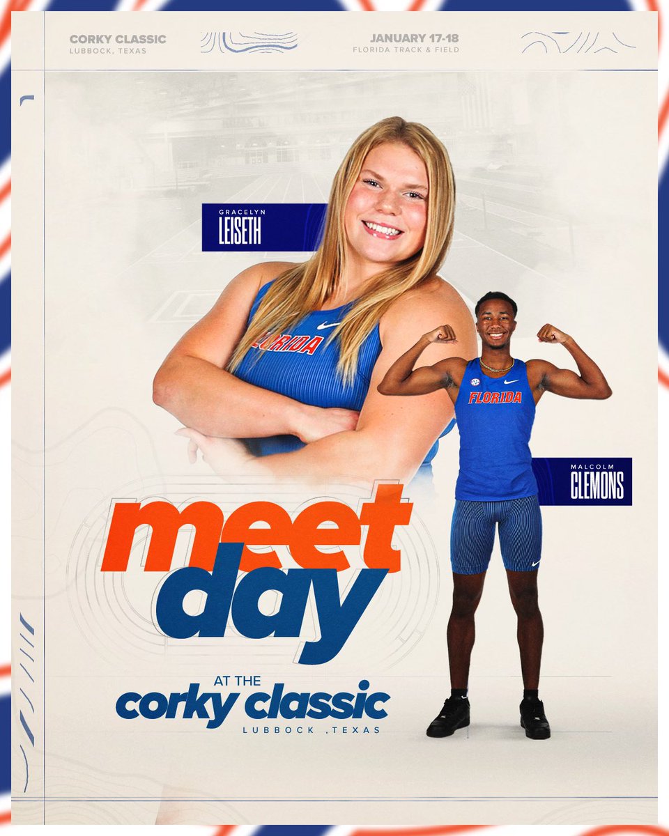 Guess who's back. 😎

🏆: Corky Classic
📍: Lubbock, Texas (Texas Tech)
⏰: First event - 4:00 p.m. ET
📈: live.pttiming.com/?mid=7601
📺: es.pn/40oBUmK

#GoGators🐊