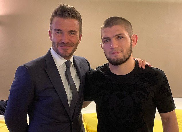 ChampRDS's tweet photo. Khabib Nurmagomedov recalls the time he met David Beckham:

“He asked that I record a video to [his sons] saying ‘I’m gonna smash your face if you don’t obey your father’.” 😂😂

🎥 @gorillaenergy #UFC #MMA #Football https://t.co/CAvEQG8zpP