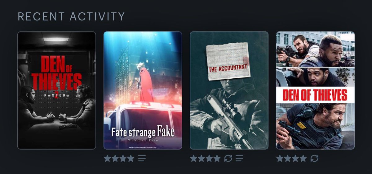 #LetterboxdFriday
#LastFourWatched

Follow me on <a href="/letterboxd/">Letterboxd</a> - eckospider