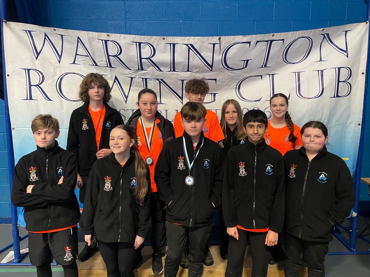 This week the Year 8 Rowing team competed in their first indoor competition of the year against many different schools around the North West.
Our students performed brilliantly with Ruby and Oliver both picking up silver medals out of all the schools competing 👏🏼
