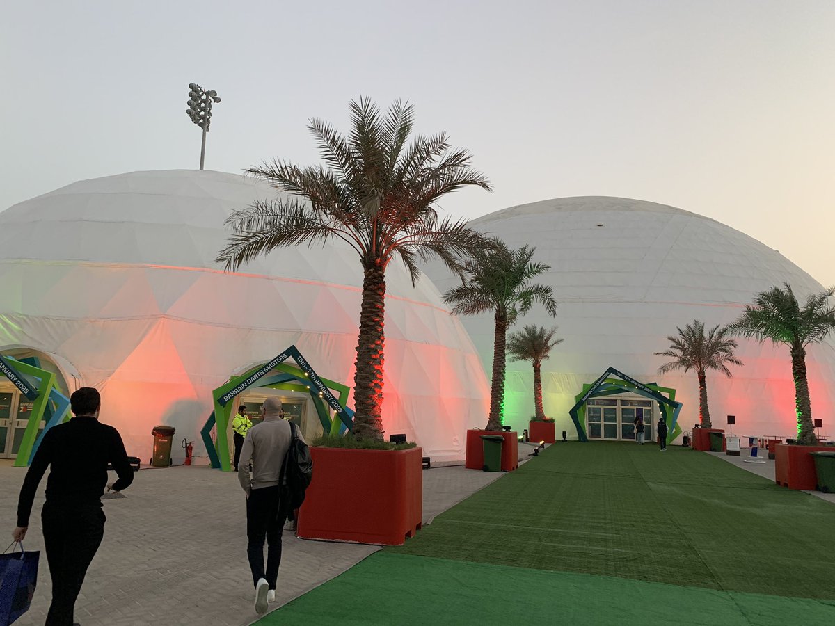 Night two of the <a href="/OfficialPDC/">PDC Darts</a> #BahrainDartsMasters 

Quarter final line up:

Humphries v Aspinall
Bunting v Dobey
Littler v Price 
Nebrida v Wright

Live <a href="/ITVSport/">ITV Sport</a> 4pm UK time.

May the best player win!