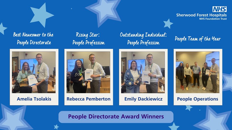 On 18th December we held our festive team brief celebrating our achievements over the course of the 2024 calendar year .

Here are our lovely winners being presented with their awards by Rob Simcox, Director of People. 

Thank you to everyone took the time to submit a nomination.