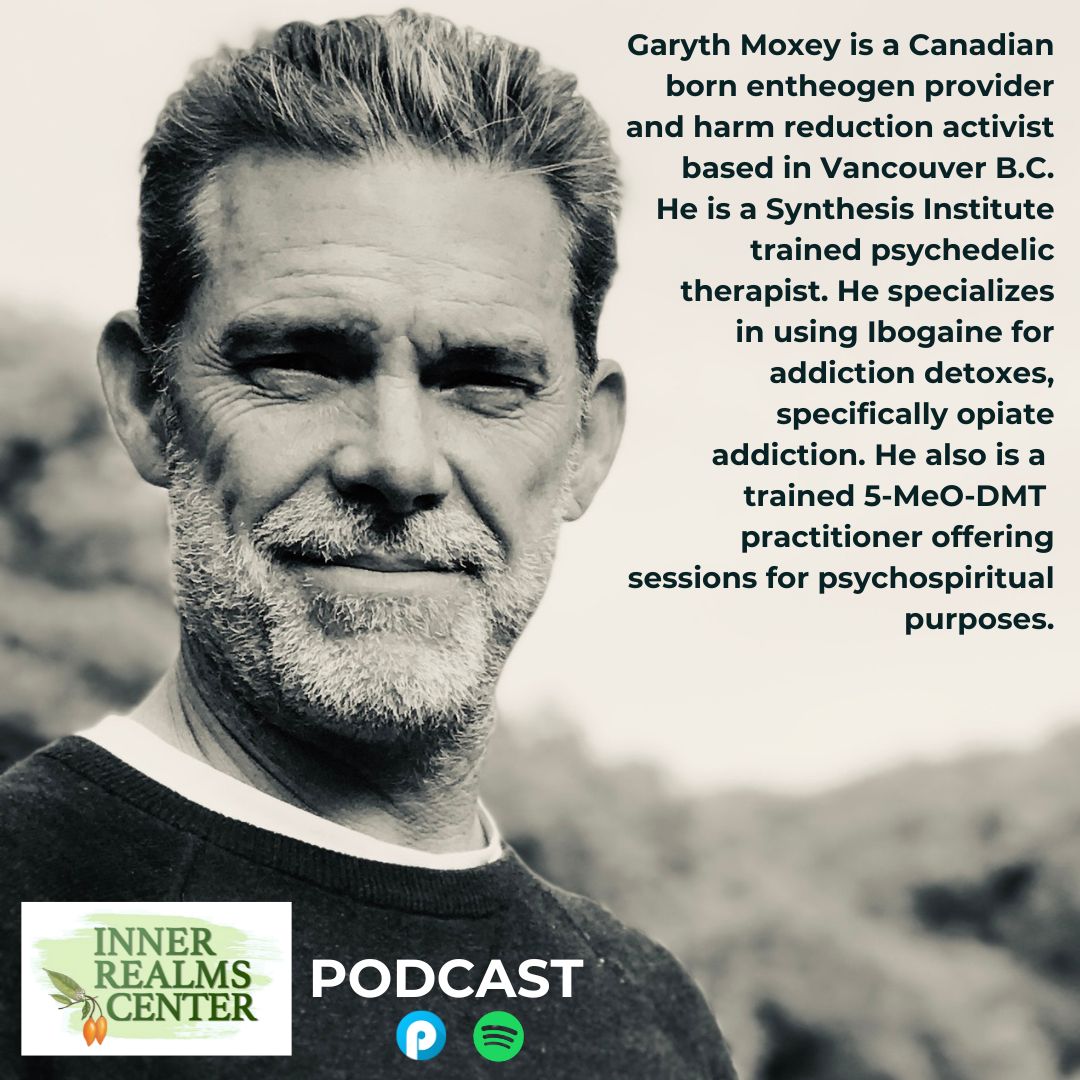 InnerRealmsVC's tweet image. Have you heard our podcast??
Join our very own Garyth Moxey as he discusses holistic healing experiences, psychedelic-assisted therapy, transformation, and self-discovery.
Listen and learn more on our website or wherever you get your podcasts!
innerrealmscenter.com