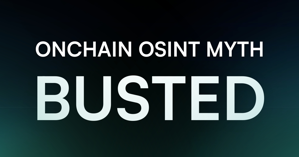 OnChain #OSINT Mythbusters 👇🏼

❌ Myth: OnChain Industries is just for investigating cryptocurrency.

✅ Truth: Our scope is all of Web3. That means investigators can search for accounts on:

- Web3 social media accounts
- Decentralised Finance (DeFi) video games
- Non-fungible