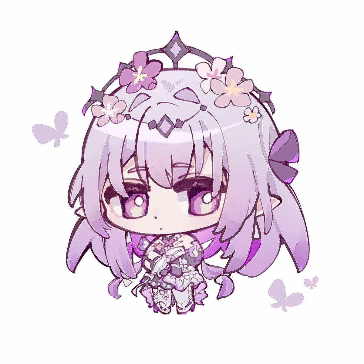 NekooooOwo's tweet photo. 🦋🦋
#HonkaiStarRail 
#Castorice #キャストリス https://t.co/OCft9fWhvj