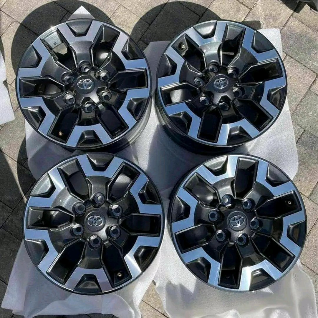 MarcuC92730's tweet photo. 5th Gen Toyota Tacoma TRD Off-road Wheels Rims.

Asking $1050 shipped 

Place your order now 
We accept payment via Bitcoin PayPal zelle or cash app 

#wheels #florida #texas #floridalife #texaspride #tacomaworld #trd #wheelsup #floridafishing #texasstyle #tacomanation https://t.co/rnp2w803Gq