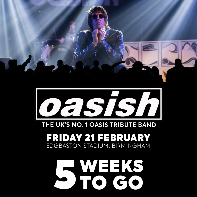 EdgbastonEvents's tweet photo. 𝟱 𝘄𝗲𝗲𝗸𝘀 𝘁𝗼 𝗴𝗼... 🎤

One of the greatest rock bands in history. Hits that defined a generation.

Join us to relive the 90s and all things Oasis with the UK's No. 1 Tribute Band - @oasish.

#Edgbaston | Tickets ⬇️