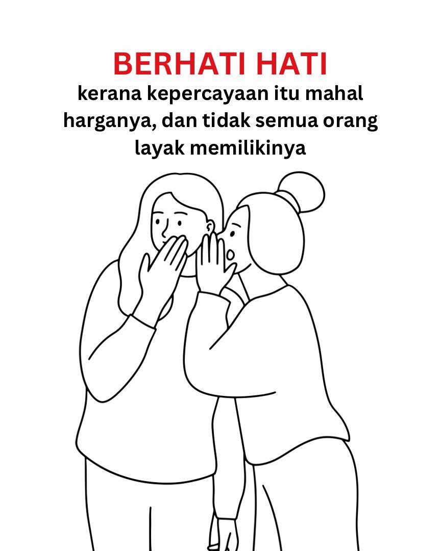 Kadang-kadang, kita kongsikan cerita kepada orang yang kita percaya untuk lepaskan stress, orang yang kita anggap kawan, orang yang kita percaya.

Thread.
