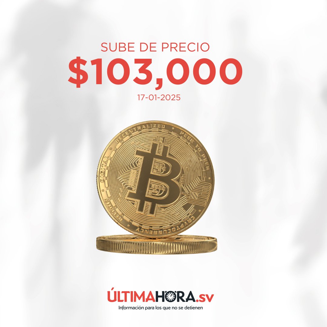 ÚltimaHora | 🚀📈 El precio del #Bitcoin se dispara por encima de los  $103,000.
