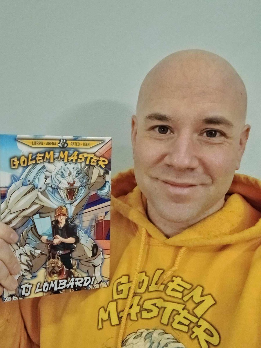 TjLombo_Author's tweet photo. Hey everyone! #PromoFriday and for those of you who have not heard. My new series launched back on the 8th. Golem Master is a pokemon, pacific rim, real steel and gundamn mashup with an overall Teen rating. Would love for you to add it to your TBR! Link in comments. #Books https://t.co/xvfRGIXlv8
