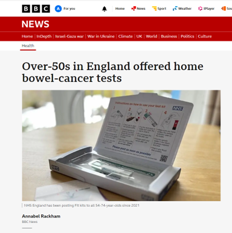 Great news for early cancer detection! 
The starting age for bowel cancer screening has been lowered from 52 to 50 . Early screening = better survival rates. 
Don’t ignore the kit, take the test, protect your health! 🩺💙 #BowelCancer #EarlyDetection