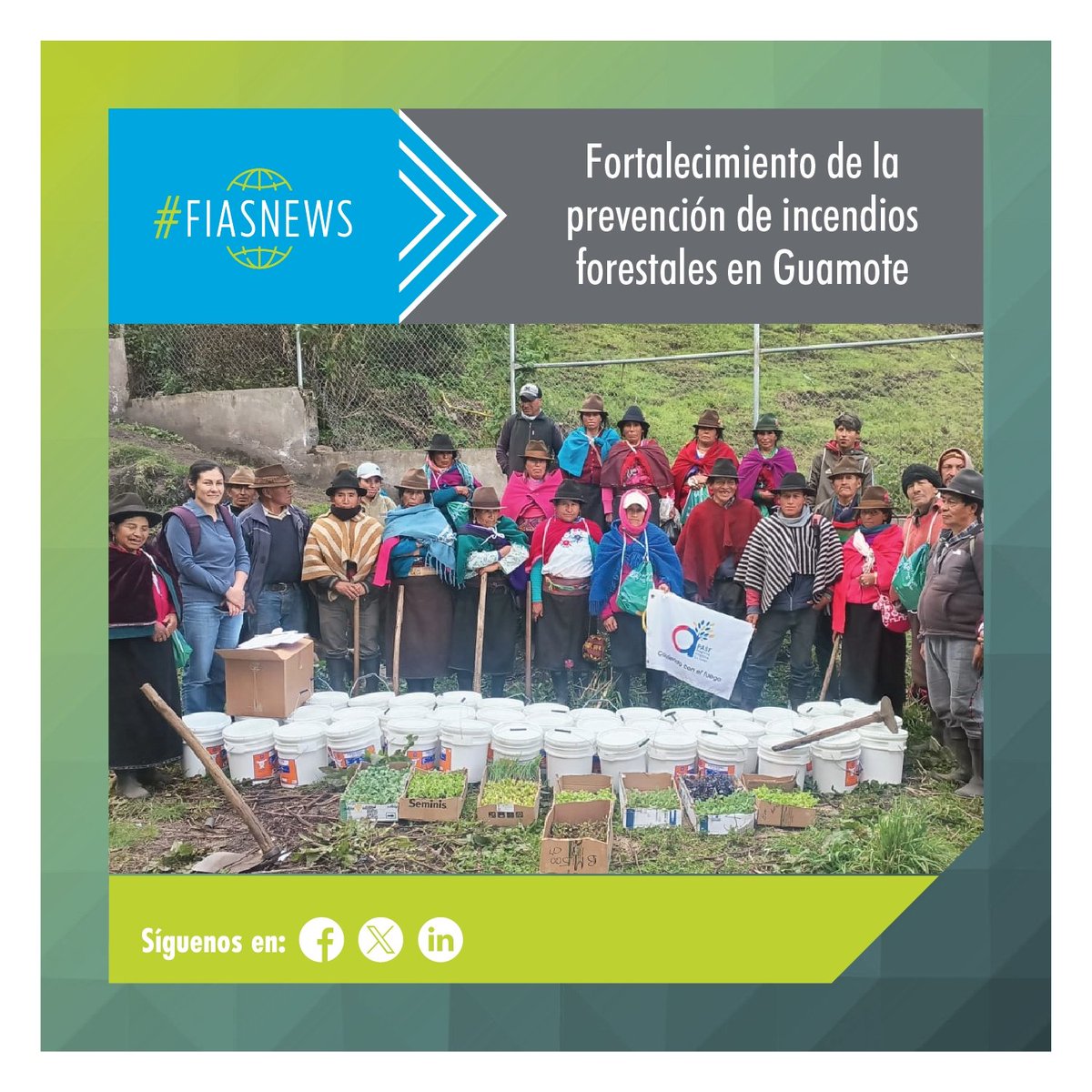 EcuadorFias's tweet photo. #FIASNews| En Guamote, 31 productores participaron en un taller práctico de las Escuelas de Campo, aprendiendo sobre producción sostenible y alternativas al uso del fuego en la agropecuaria.
¡Acciones que fortalecen la prevención de incendios forestales!
https://t.co/i0KUTwsxTk https://t.co/ZlZPdTMWlz