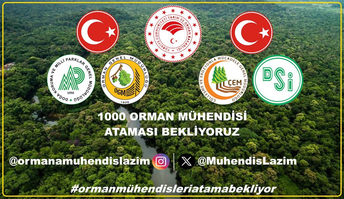 #OrmanMühendisleri  atama bekliyor
