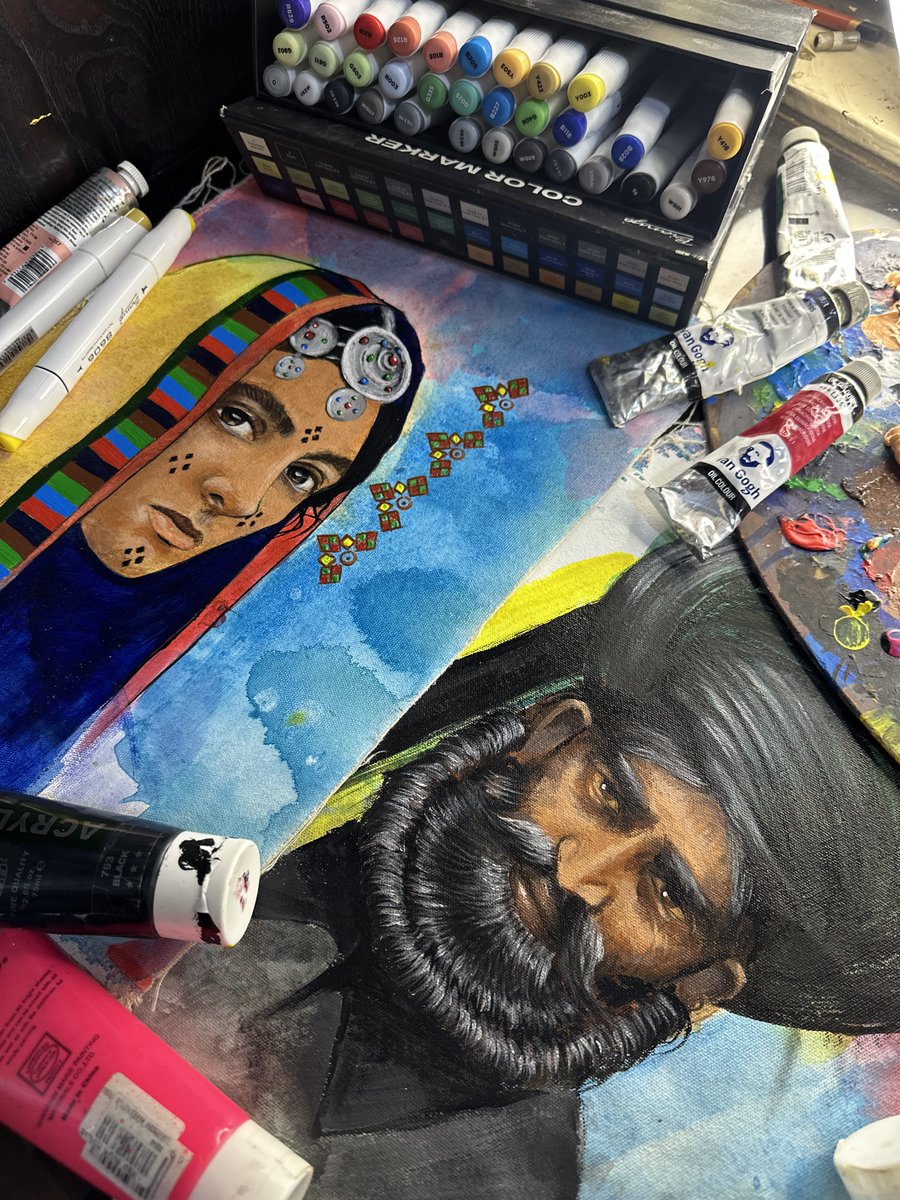 Crafting faces, capturing souls, celebrating culture. ♥️

#painting #art #artist #artwork #drawing