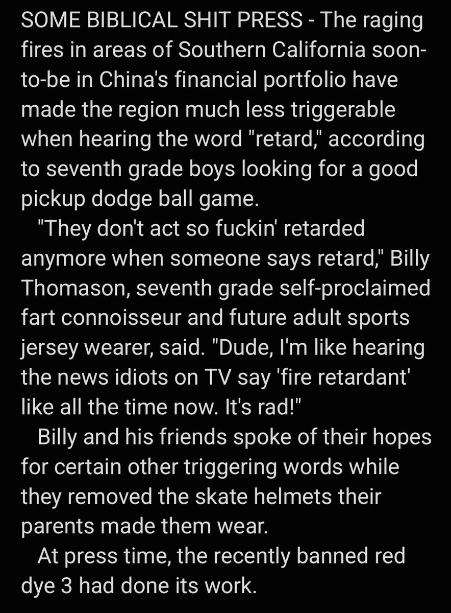 Person33SaTiRe's tweet image. Because Of Fires, California No Longer Afraid Of Using The Word Retard