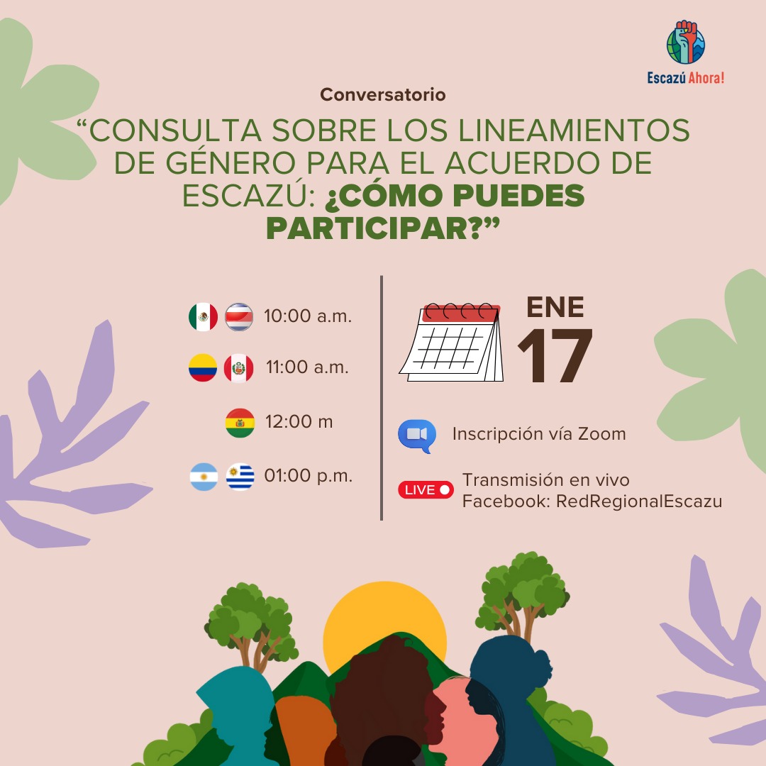 ambienteysoc's tweet photo. ✅Te invitamos a participar en el conversatorio sobre la consulta pública  para la elaboración de la "Guía para la transversalización de la perspectiva de género en la implementación del Acuerdo de Escazú".

📌 Registro: https://t.co/0CLRllDXaW

@LacP10info https://t.co/xO1los2F5b