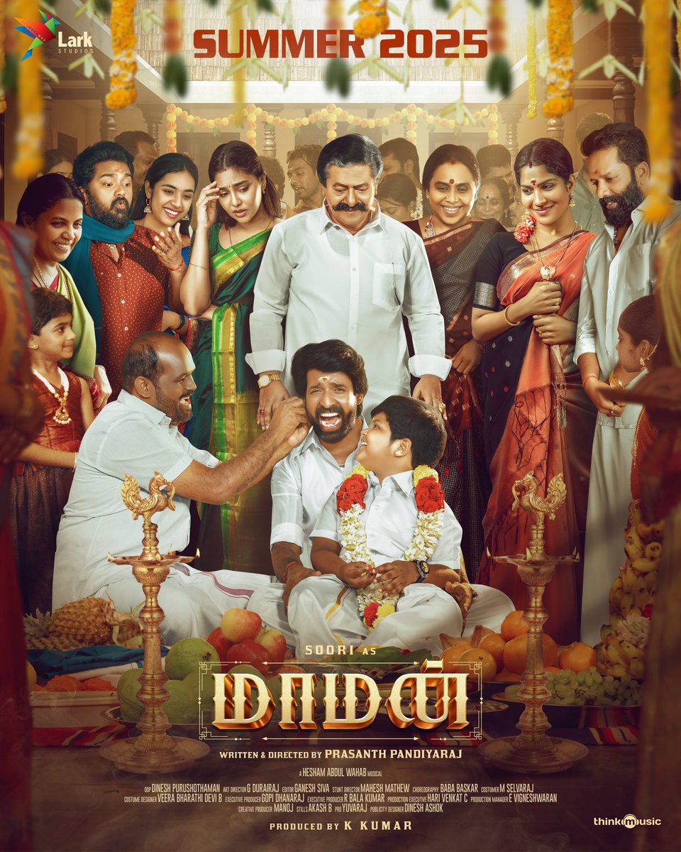 sridevisreedhar's tweet photo. #Maaman, A colorful entertainer hitting theaters near you in summer 2025! @sooriofficial
#MaamanFirstLook https://t.co/umNsbclP6Y
