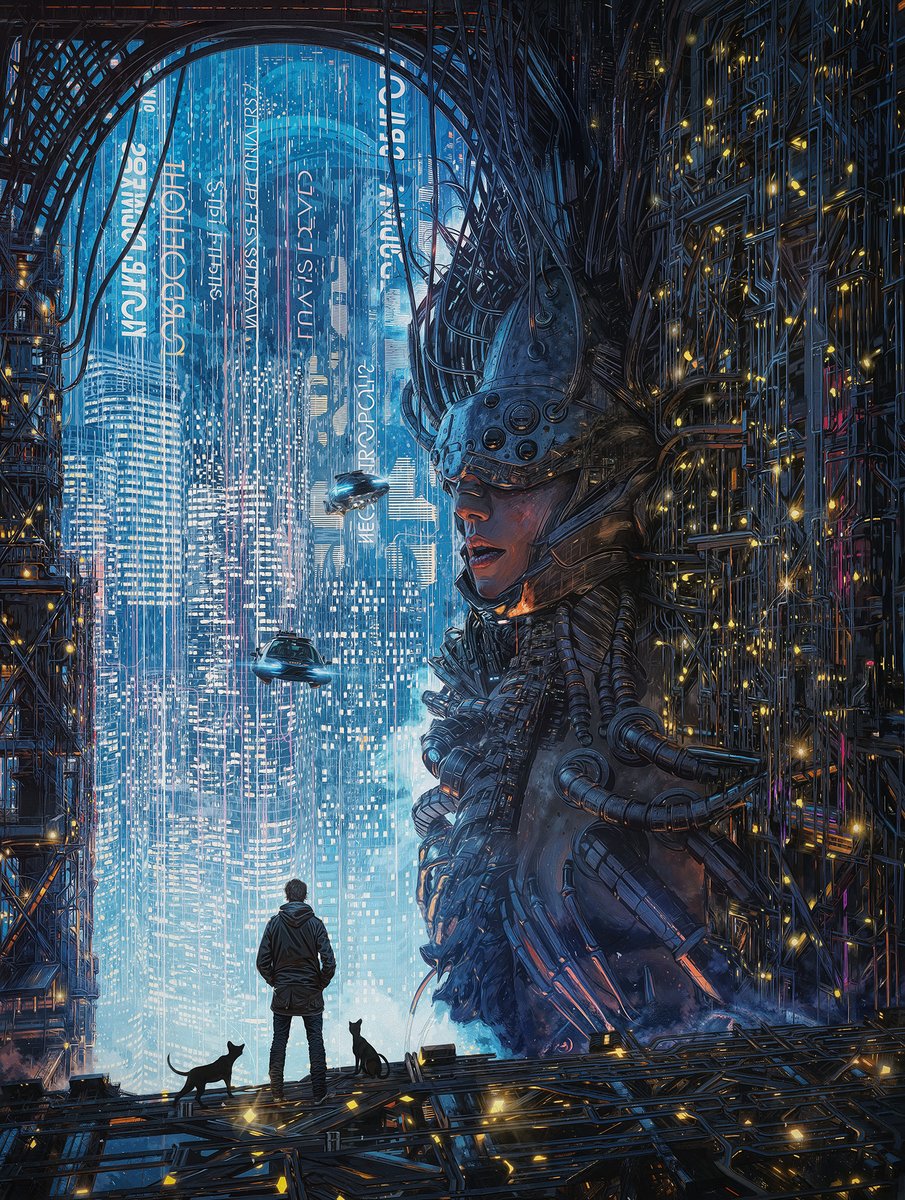 neural prophet #3d #3dart #scifi #cyberpunk