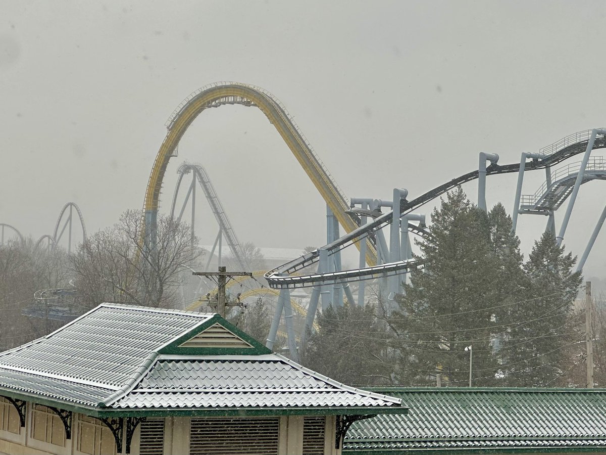 Snow check: just enough to coat the tracks.