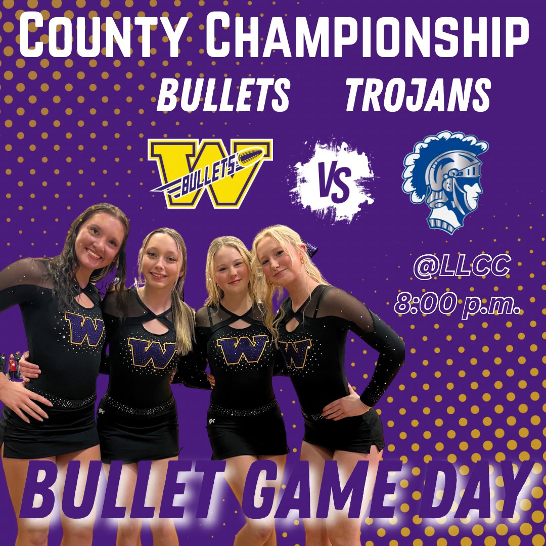 WHS Bullets Cheerleaders (@whsbullets) on Twitter photo You do NOT want to miss this game #BulletNation! ๐๐๐ Come cheer with us for <a href="/boysbulletbball/">Bullets Basketball</a> tonight at the Sangamon County Championship against a tough Trojan team! We are going to need you ALL in the stands!!!! You do NOT want to miss this game #BulletNation! ๐๐๐ Come cheer with us for <a href="/boysbulletbball/">Bullets Basketball</a> tonight at the Sangamon County Championship against a tough Trojan team! We are going to need you ALL in the stands!!!!