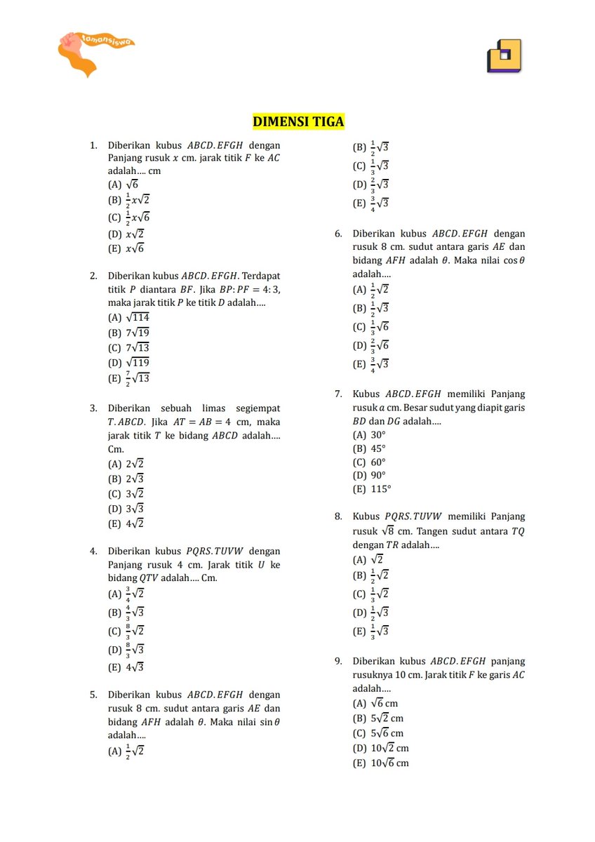 studycayy's tweet photo. Soal Dimensi Tiga😵‍💫🔥

source : Alternatifa
#AMBISVERSE https://t.co/4uKvFyI8r8