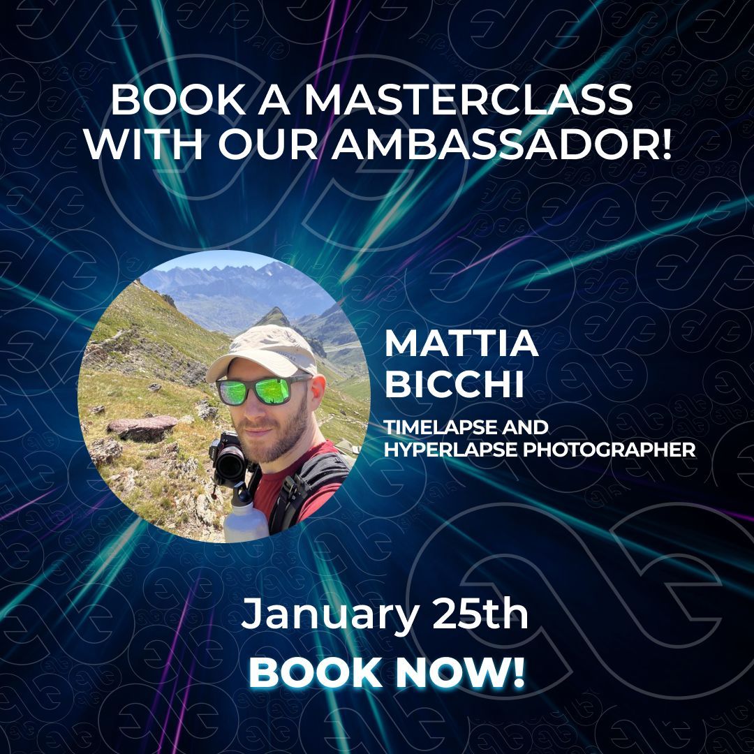 🇮🇹 Partecipa a questa #masterclass esclusiva con il #fotografo #timelapse <a href="/MattiaBicchi/">Mattia Bicchi</a> e scopri tecniche avanzate per migliorare la qualità visiva dei tuoi progetti.
📅 Data: 25 gennaio 2025 - 18:30 (CET)
🌍 Lingua: Italiano 👉 buff.ly/3PY5yL3