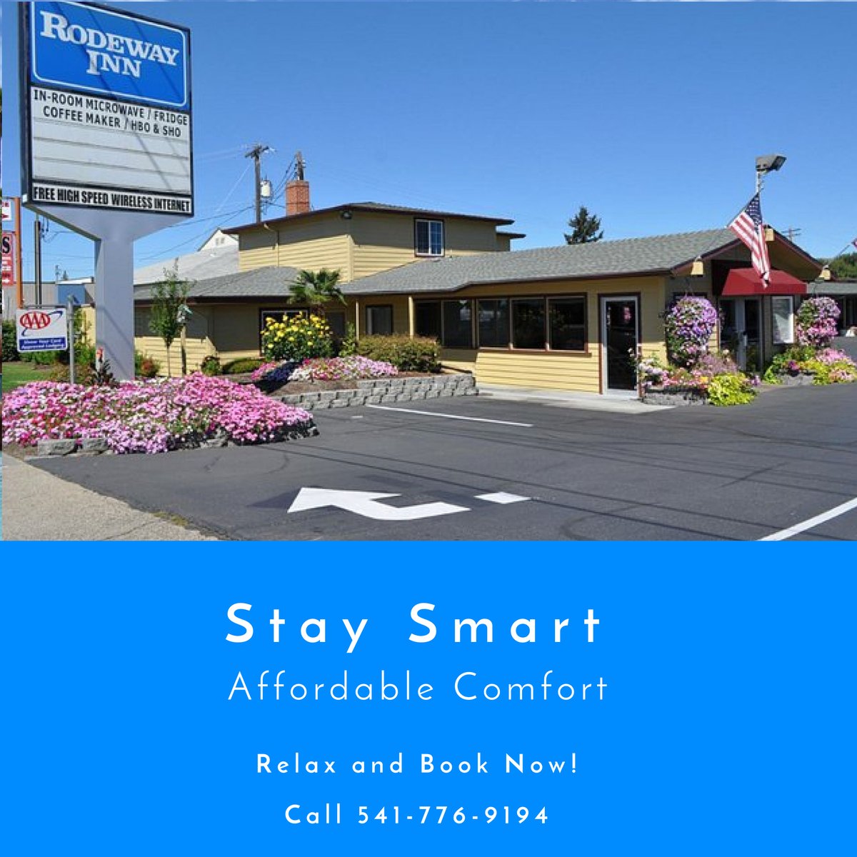 RodewayOR189's tweet image. Traveling to Medford? Enjoy comfort, convenience, and affordability all in one place! 🏨
✅ Prime Location: Minutes from I-5, the airport, and top attractions.
✅ Affordable Comfort: Free Wi-Fi, continental breakfast, and parking right at your door.
Your comfort is our priority!