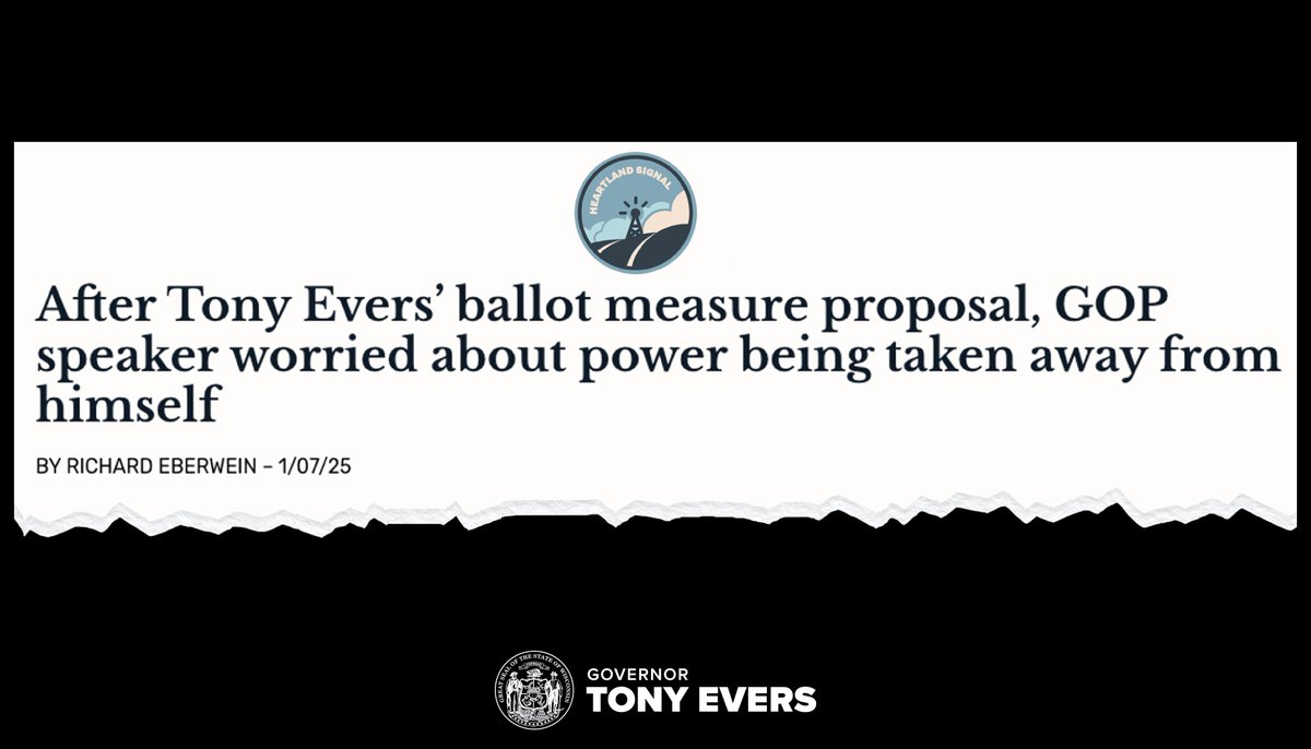Governor Tony Evers tweet media