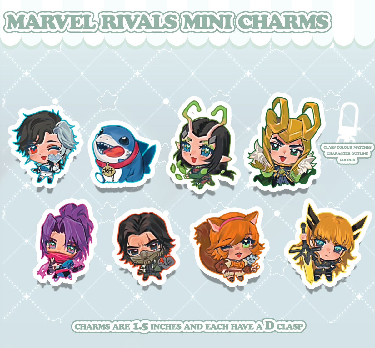 I made Marvel rivals charms too 🤍

#MarvelRivals